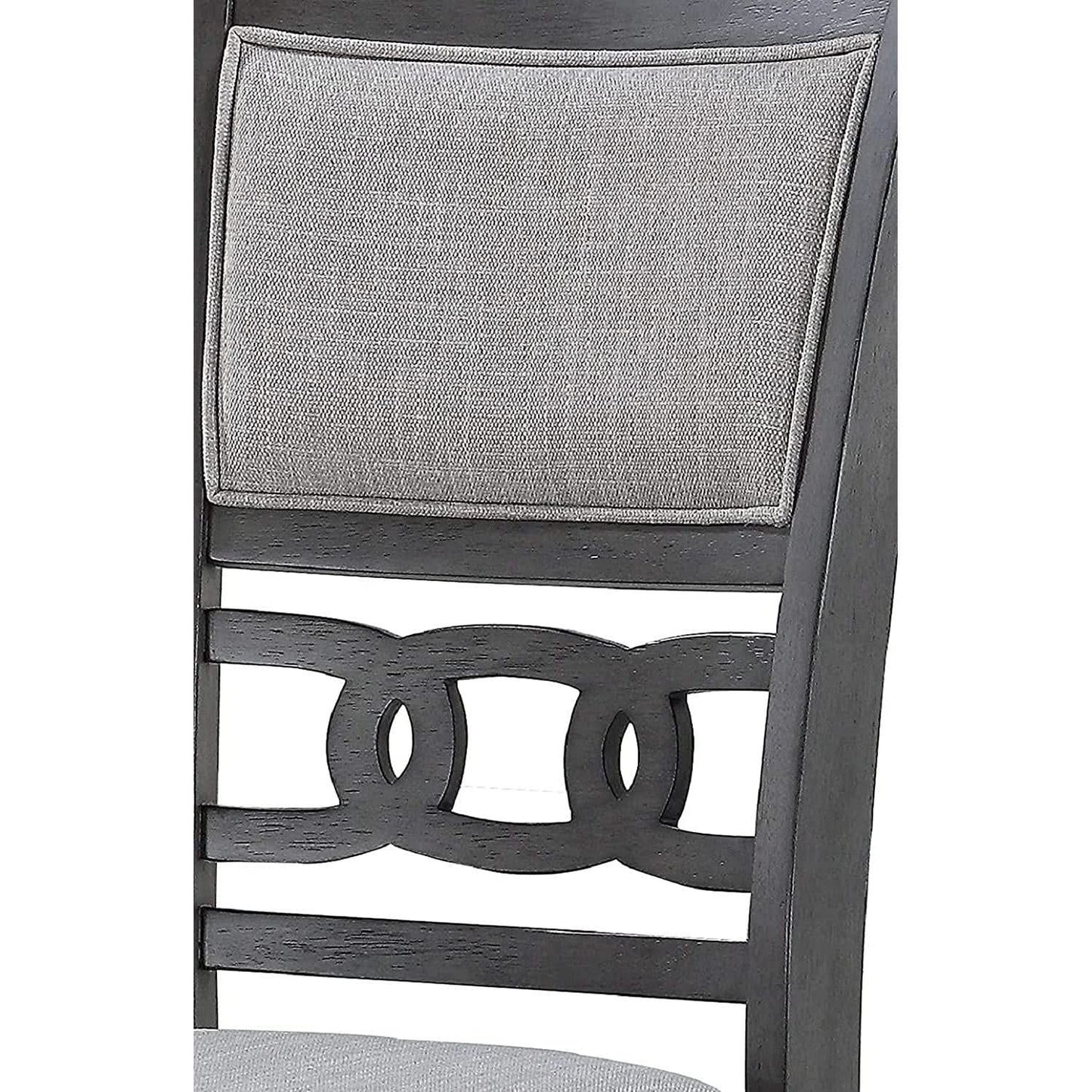 Gray 5 Piece Dining Table Set With 4 Chairs For Kitchen from PriceLows™