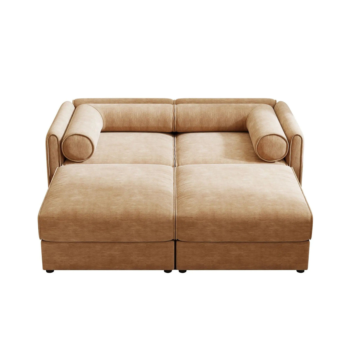 Contemporary Elegant Sofa With Storage And Ottoman 2 Piece Living Room Set | 2 Piece Living Room Set | Living Room Furniture | Living Room
