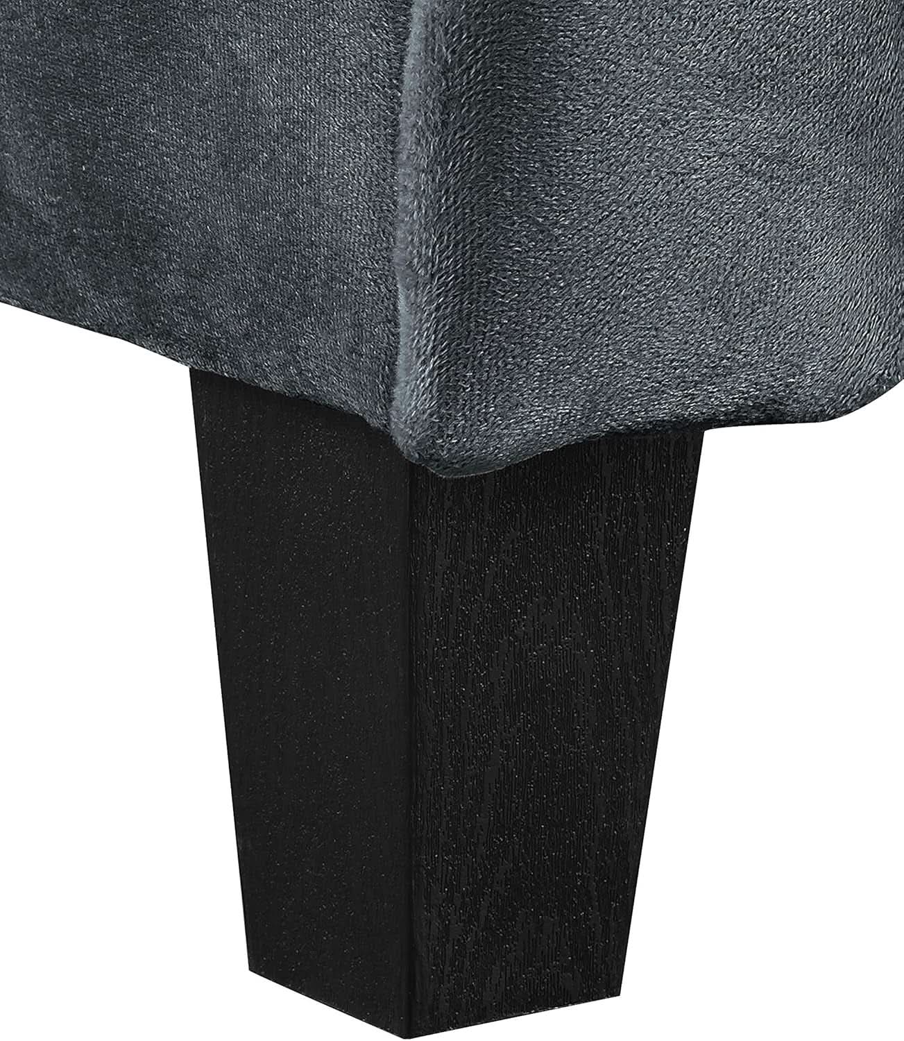 Harrington Grey Sofa Button Tufted Rolled Arm With Plush Cushions from PriceLows™