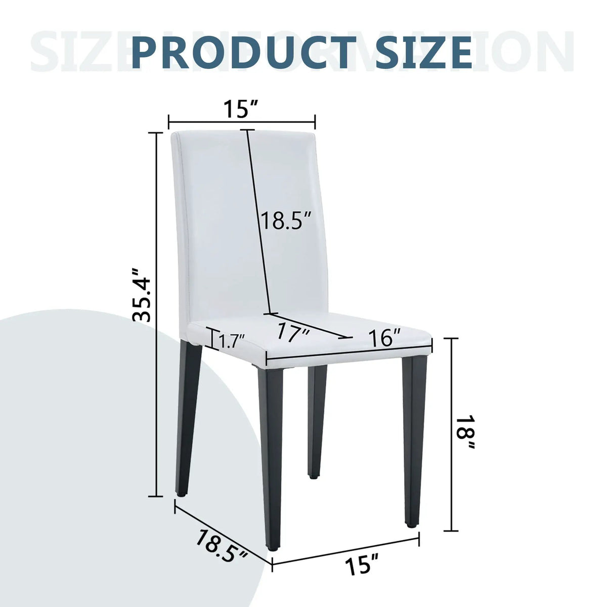 Versatile Dining Chairs | Metal Legs | Minimalist Nordic Style | PU Feel
