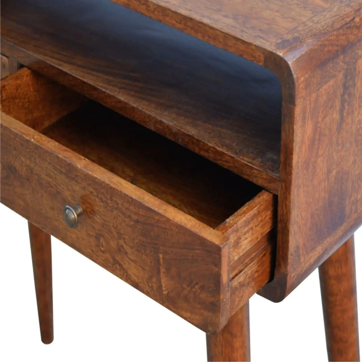 Curved Chestnut Console Table | 3 Pieces | Mango Wood | Living Room