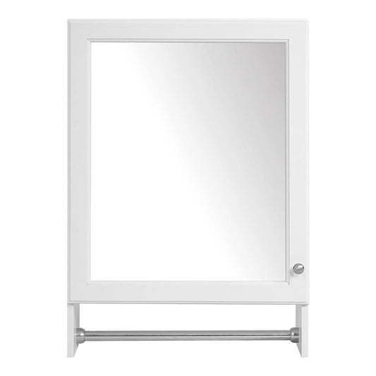 Bathroom Mirror Cabinet | Soft Close Door | Adjustable Shelf | White