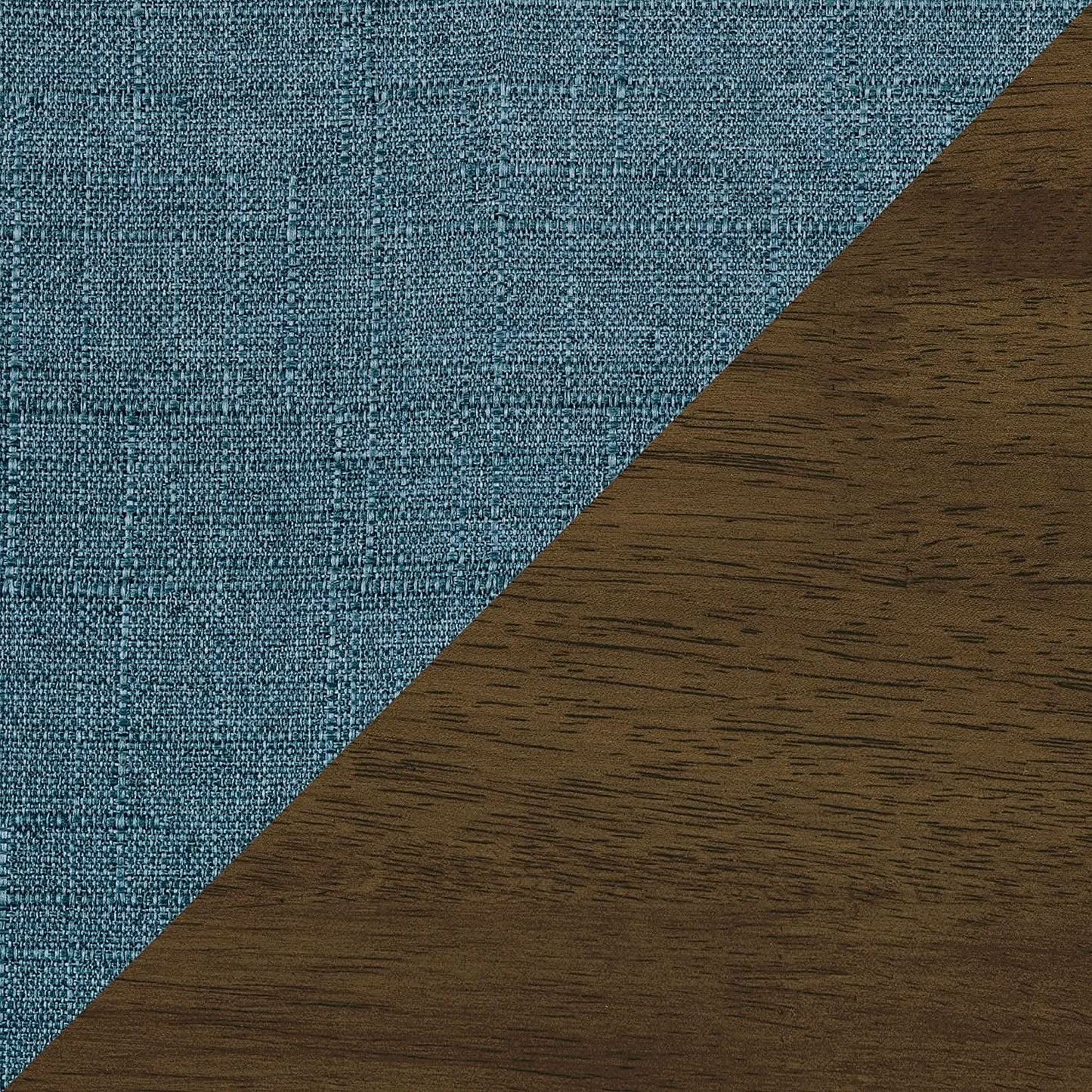 Blue Elle Accent Chair With Linen Upholstery Retro Style from PriceLows™