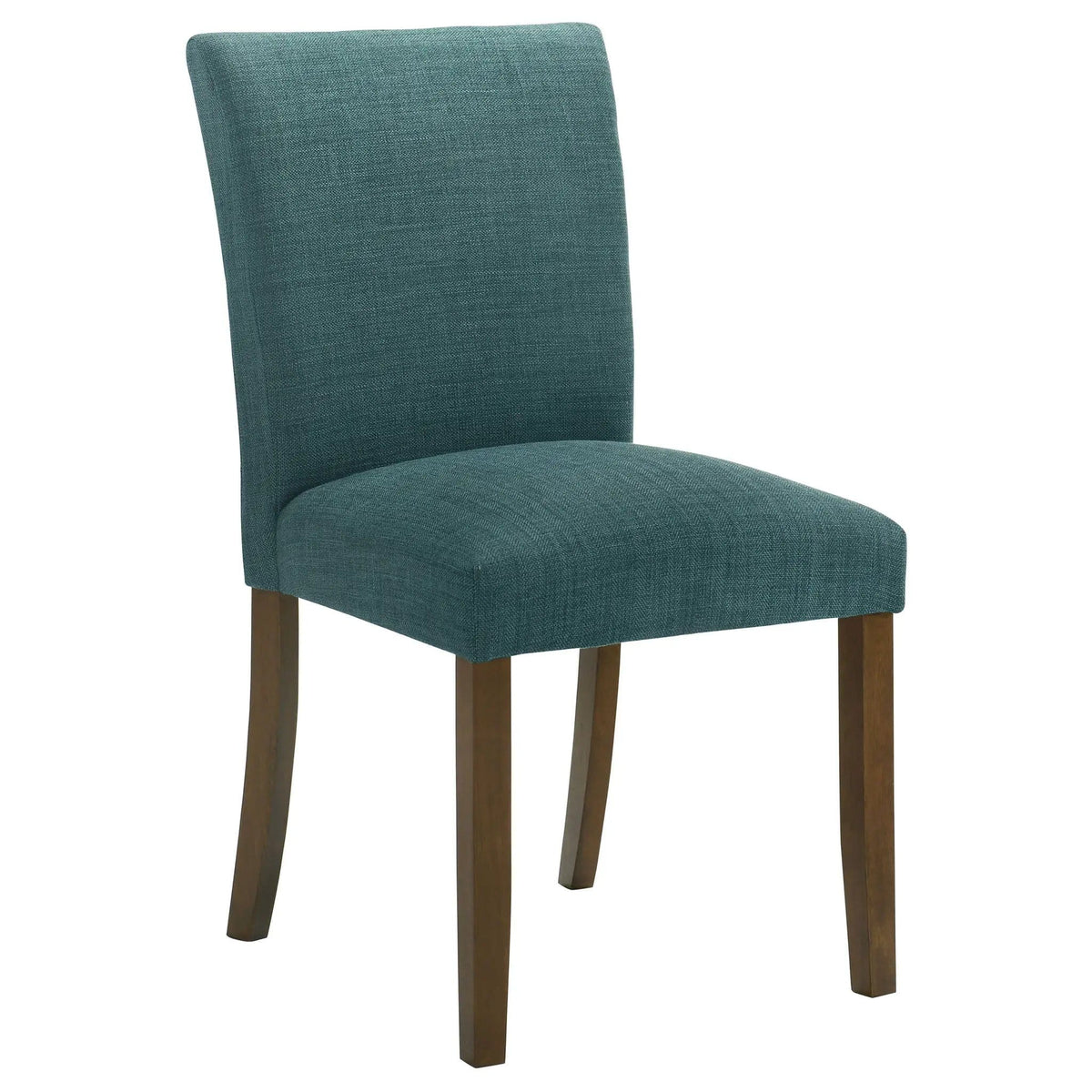 Paxton Upholstered Dining Side Chair Teal Blue (Set of 2) | 19.5 x 23.75 x 36.75 in | Wood | Dining Room