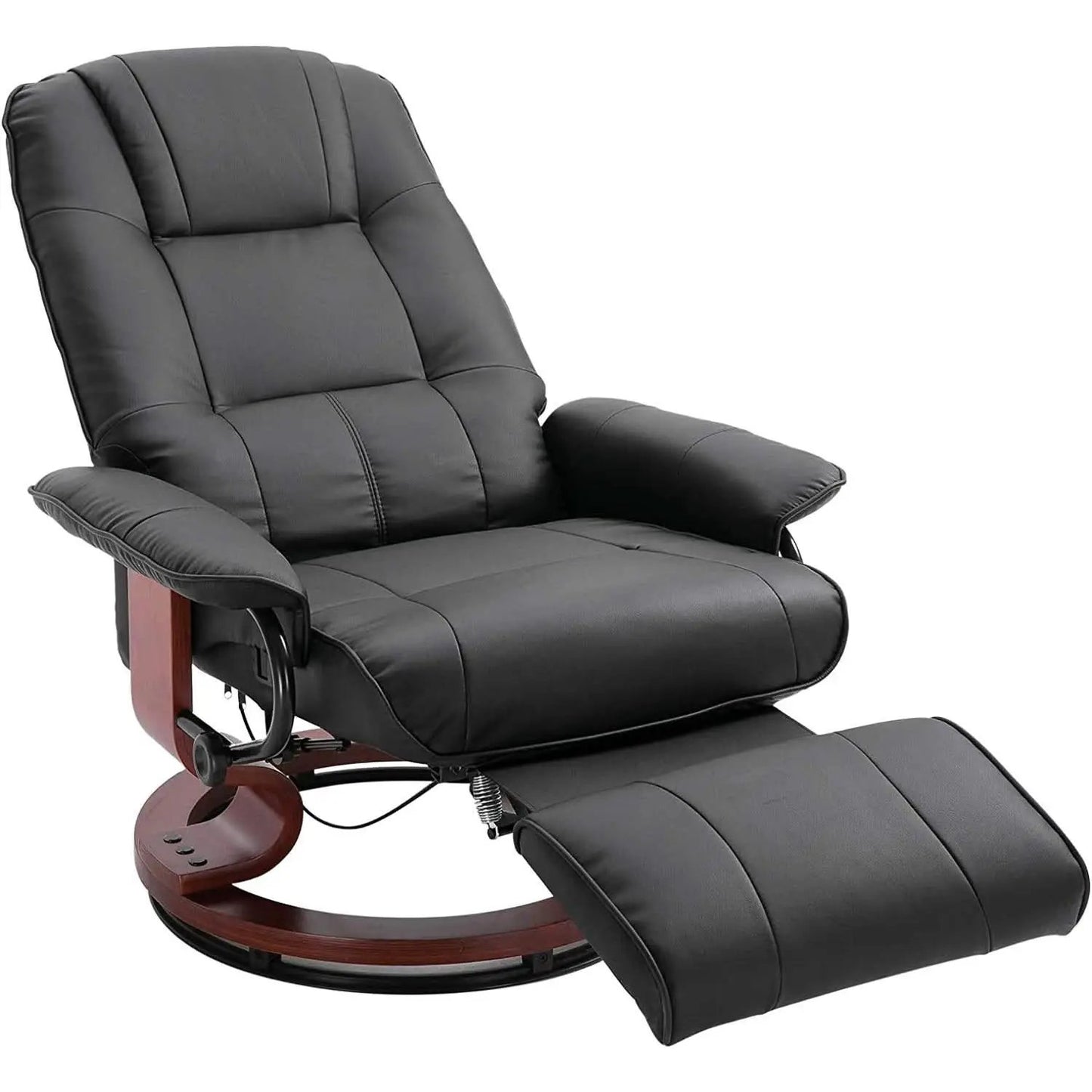 Manual Recliner Chair With Footrest And Swivel Base from PriceLows™