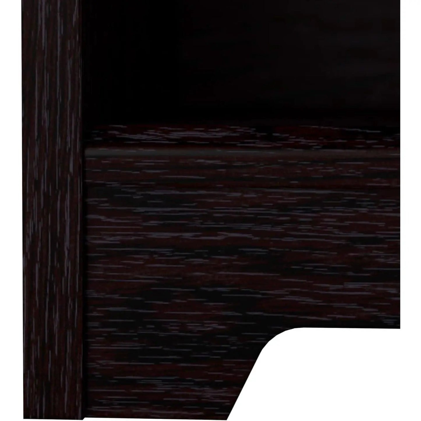 Tall Five Shelf Bookcase Espresso Oak For Living Room from PriceLows™