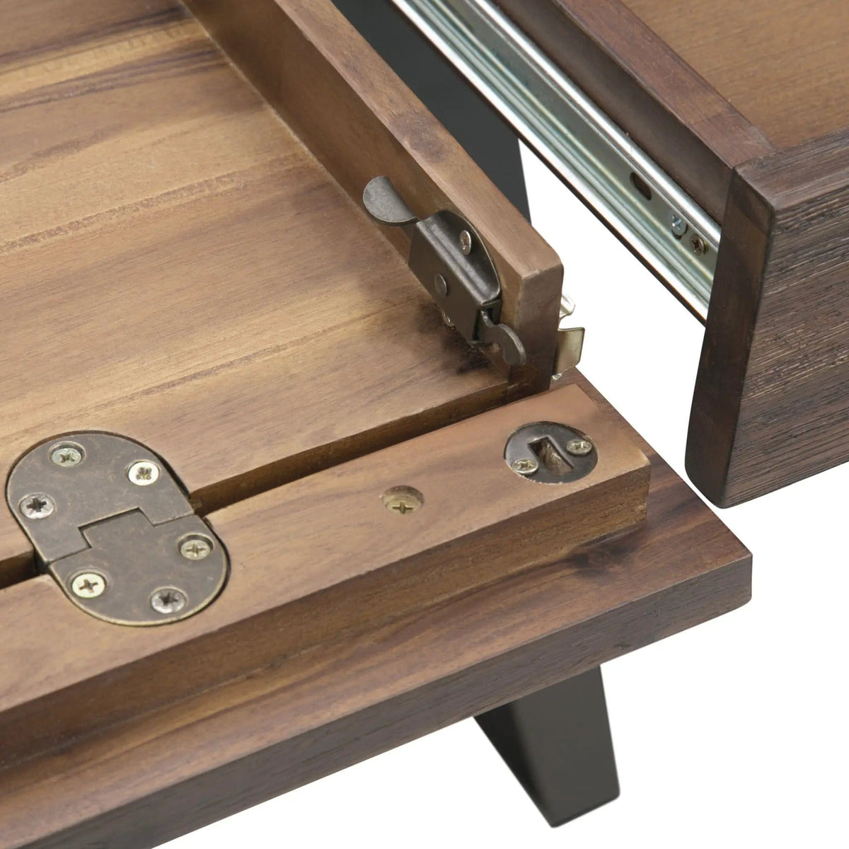Lowry Handcrafted Desk | 5 Pieces | Metal | Home Office