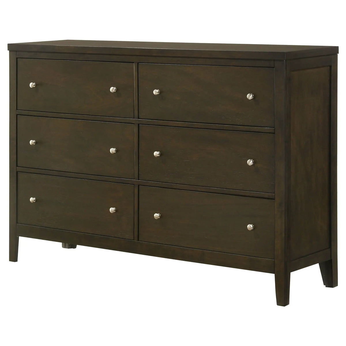 Wilkes 6-drawer Dresser Cabinet Dark Cocoa | 56.25 x 15.25 x 38.75 in | Metal | Bedroom