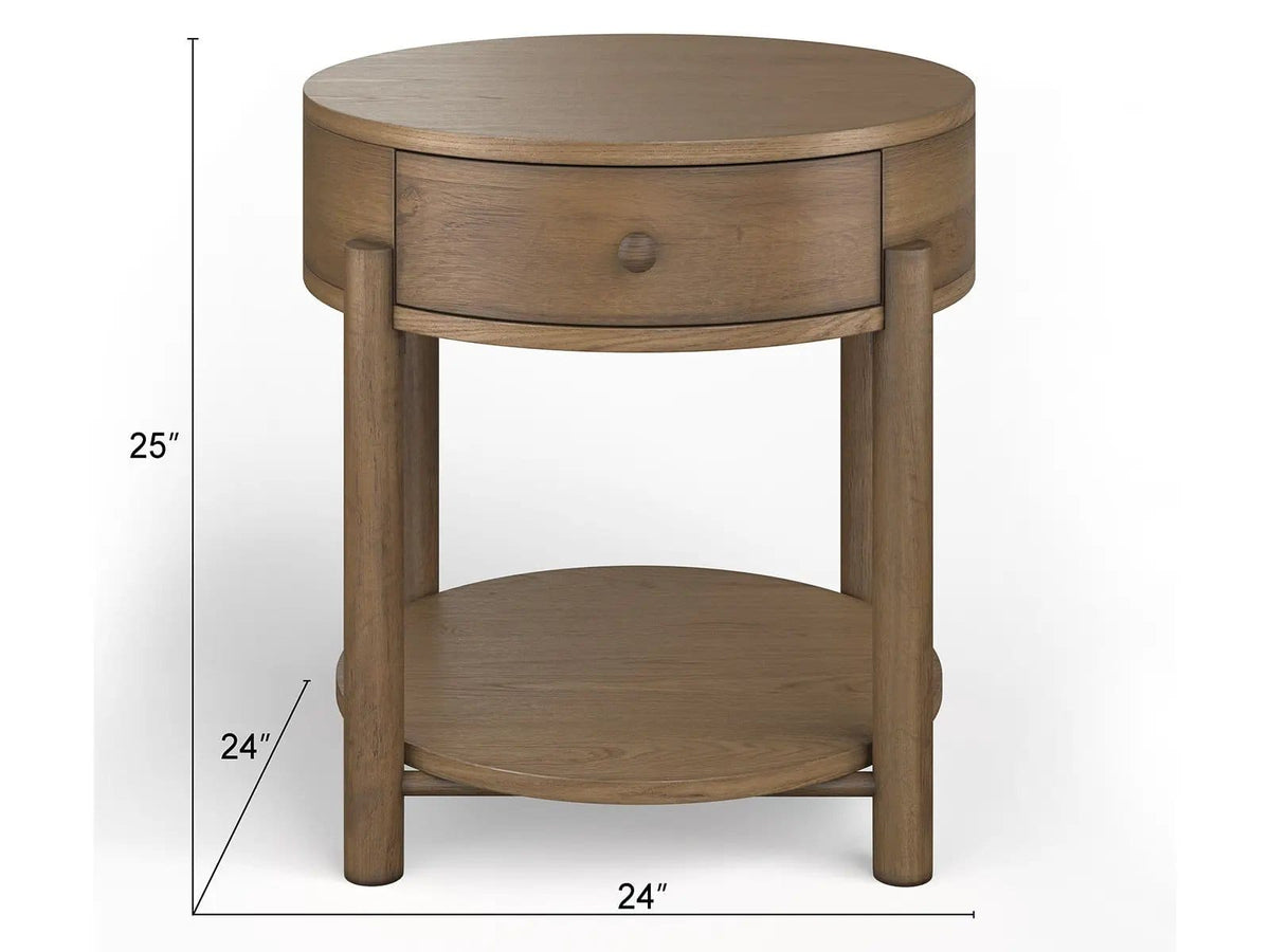 Hadleigh Round End Table | 2 Pieces | Wood | Living Room