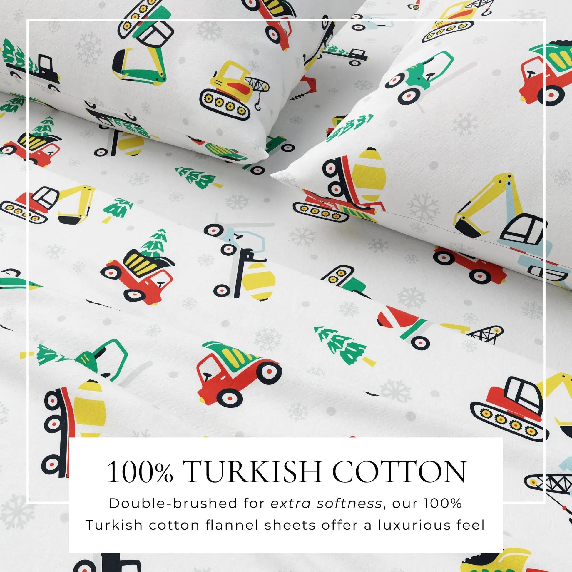 Turkish Cotton Christmas Flannel Sheet - Whittaker Collection from PriceLows™