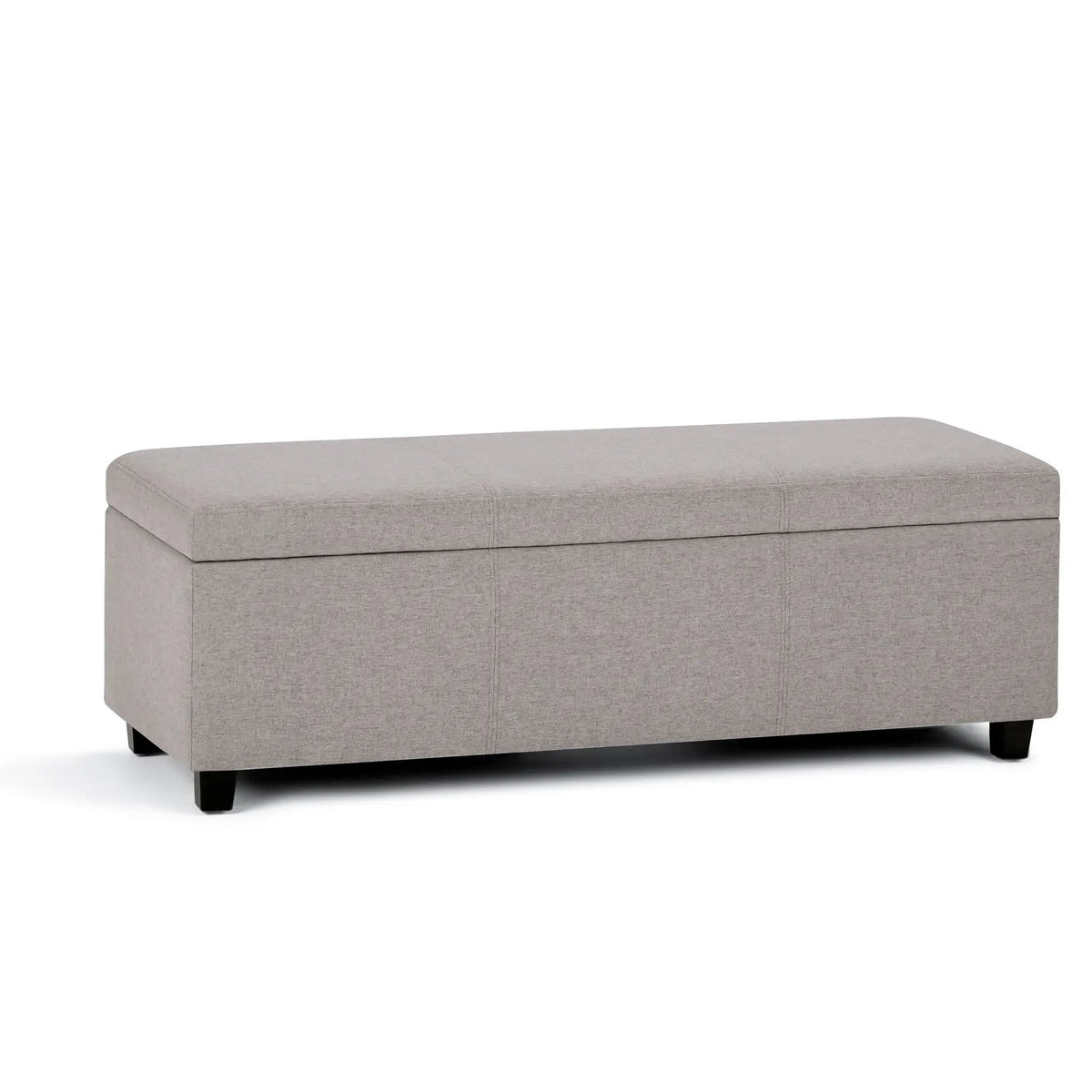 Storage Ottoman Bench | Solid Wood Frame | High Density Foam
