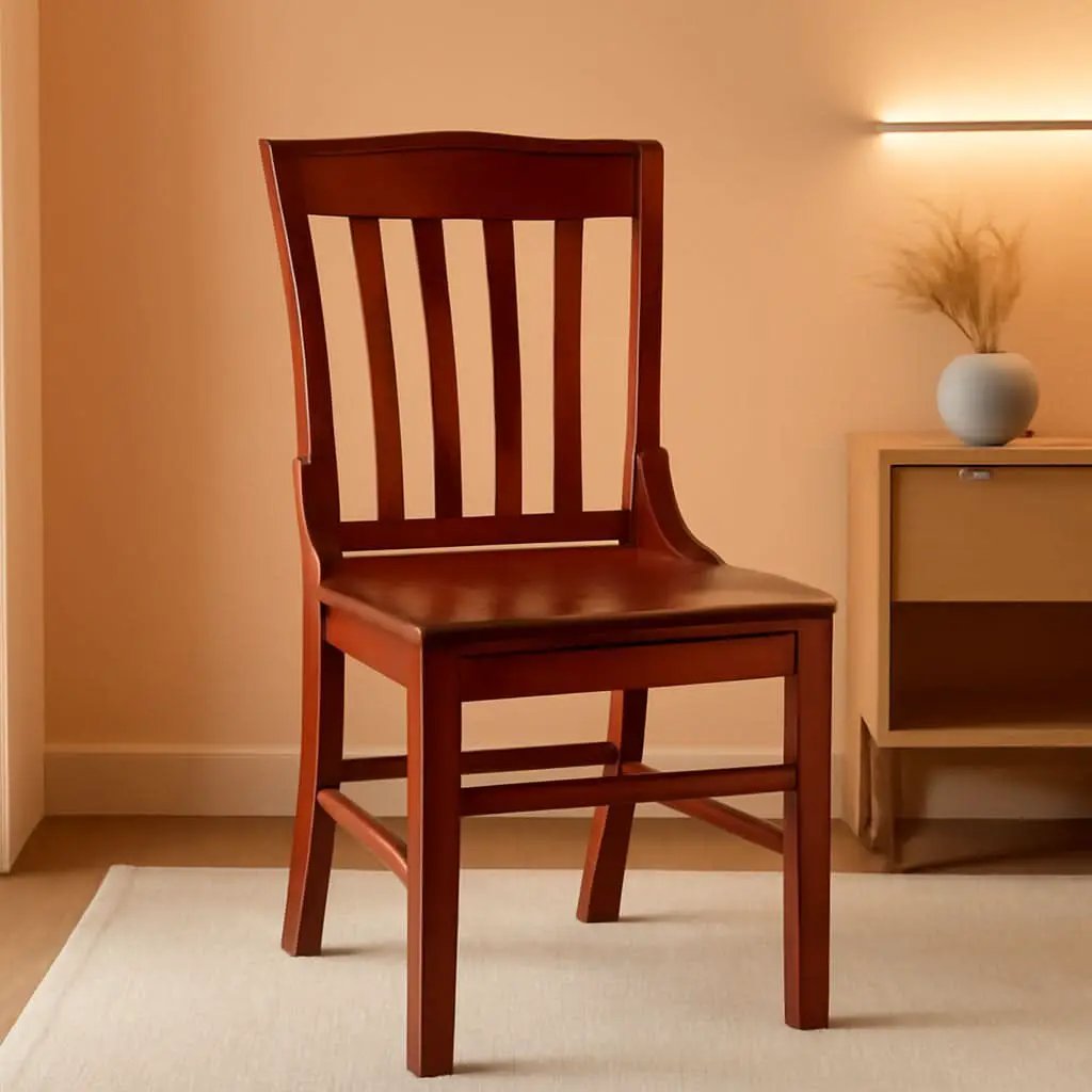 Hercules Mahogany Schoolhouse Dining Chair For Restaurants from PriceLows™