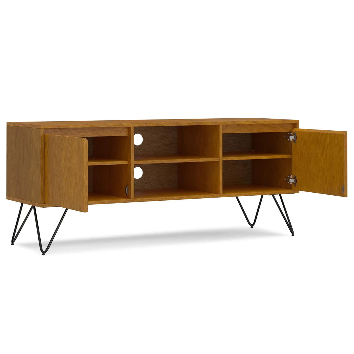 Hunter Handcrafted TV Media Stand | 3 Pieces | Iron & Metal | Living Room