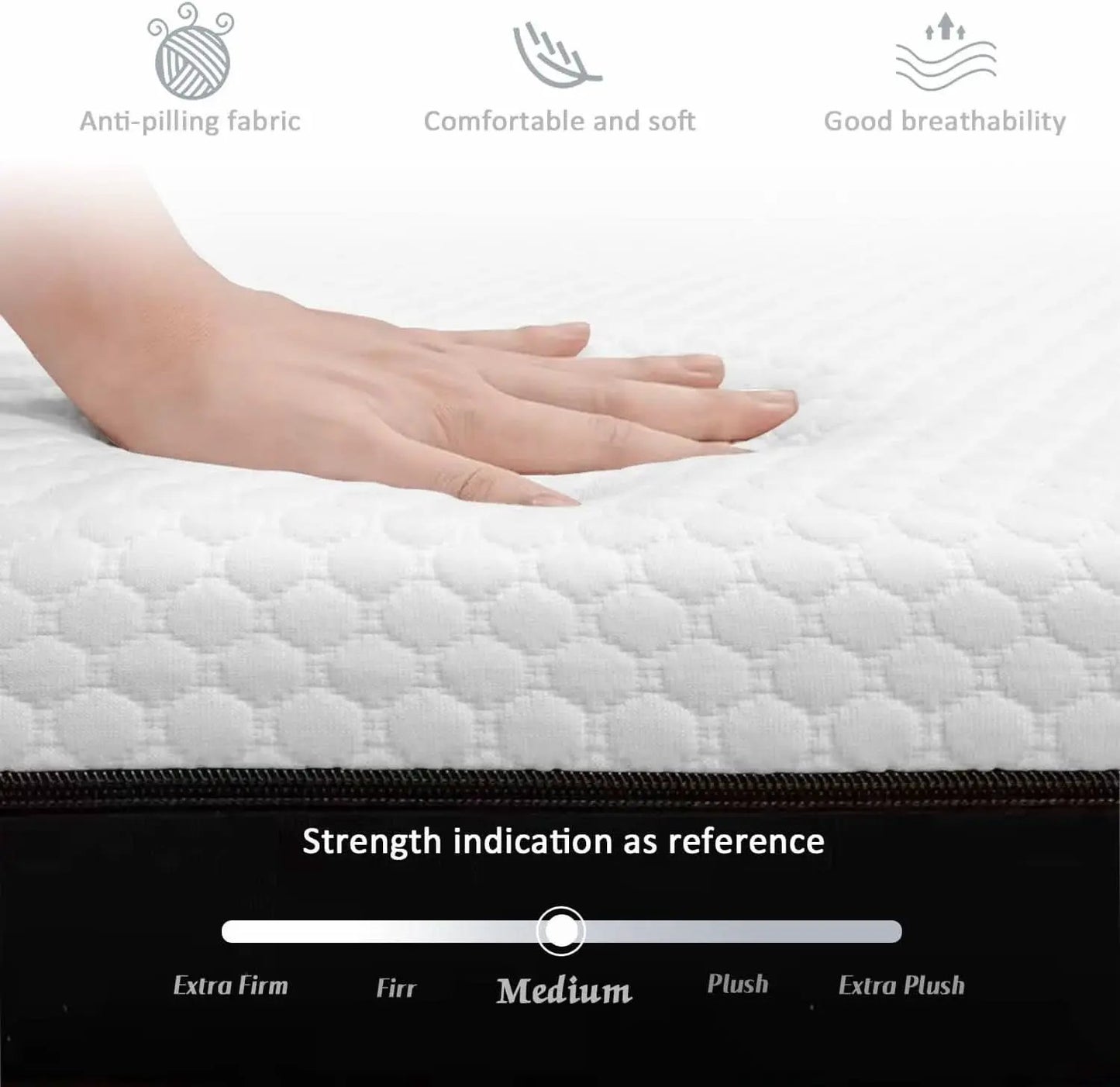 Queen Memory Foam Mattress Certipur US Certified Quality from PriceLows™