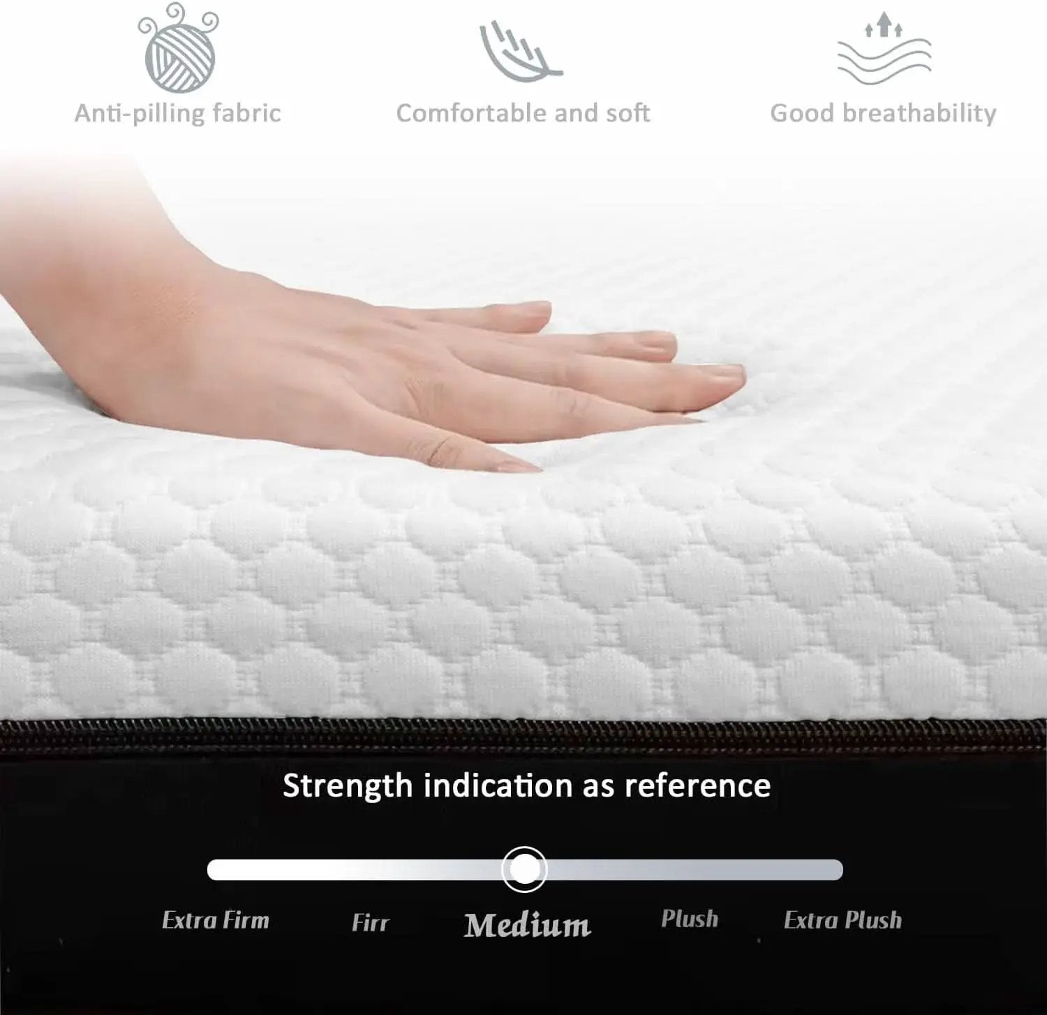 Queen Memory Foam Mattress Certipur US Certified Quality from PriceLows™