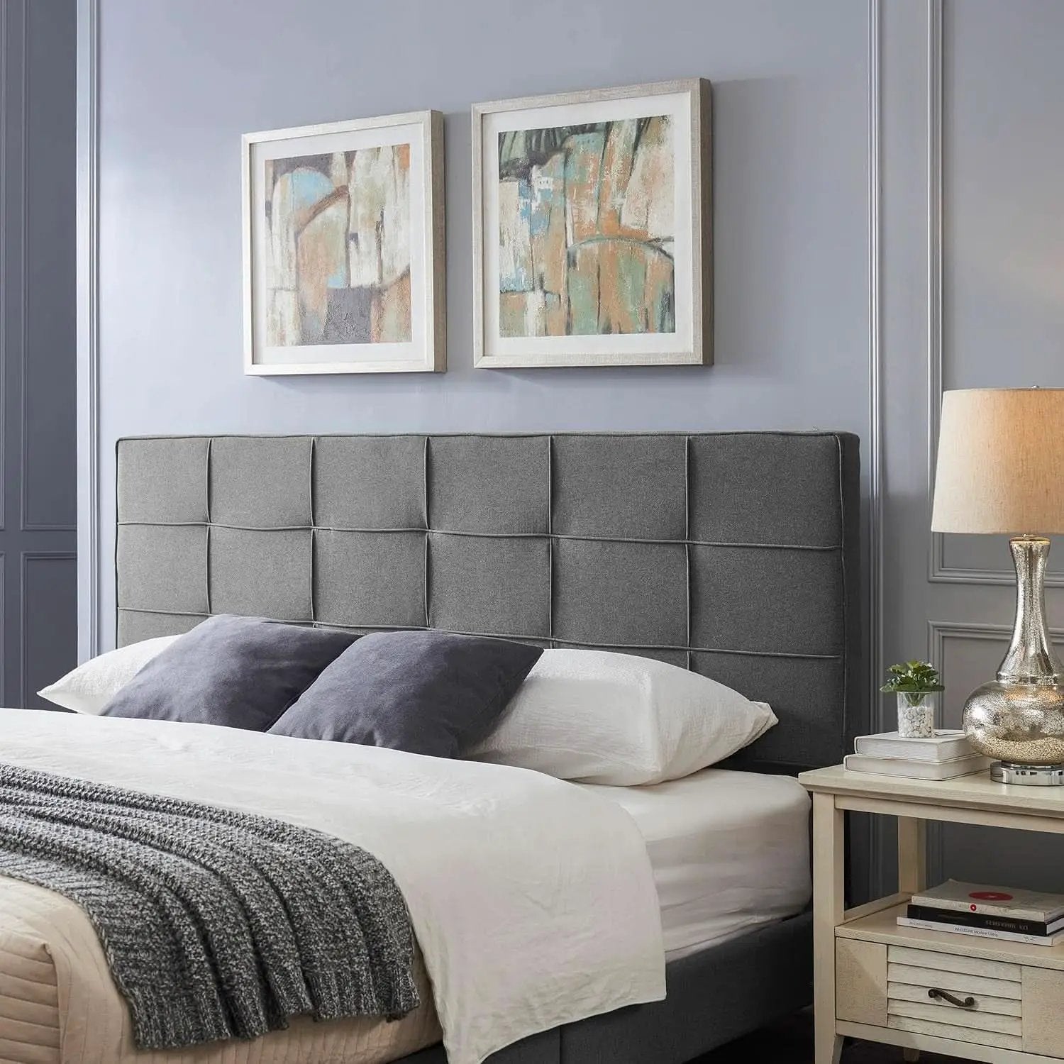 King Size Upholstered Headboard with Adjustable Modern Design from PriceLows™