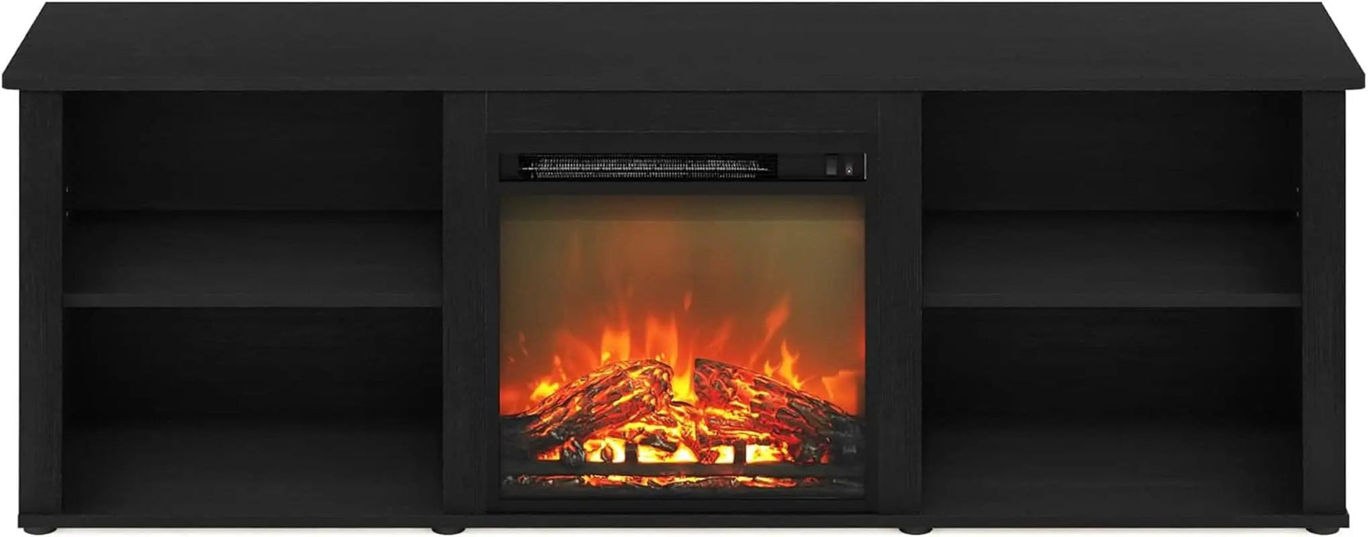 70 Inch TV Stand With Electric Fireplace Americano Finish from PriceLows™