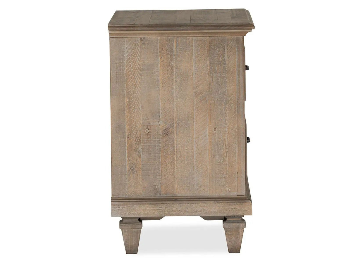 Lancaster Drawer Nightstand | 18 x 29 x 29 in | Veneer & Wood | Dovetail Gray