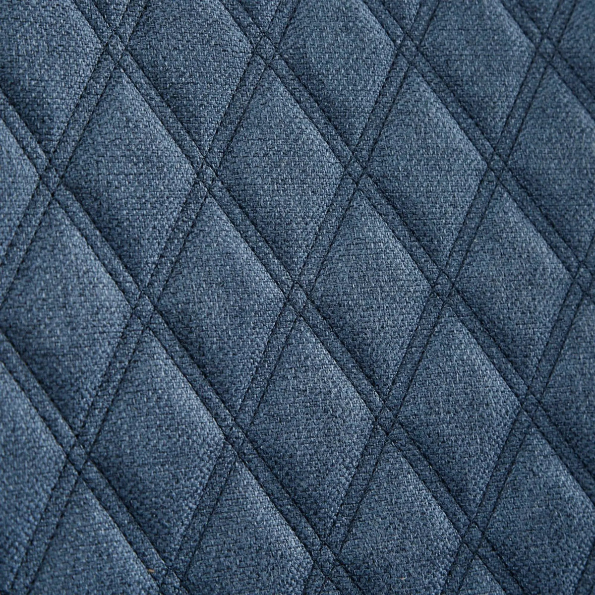 Accent Chair | Dark Blue | Quilted Back | Silver Nailhead Studs