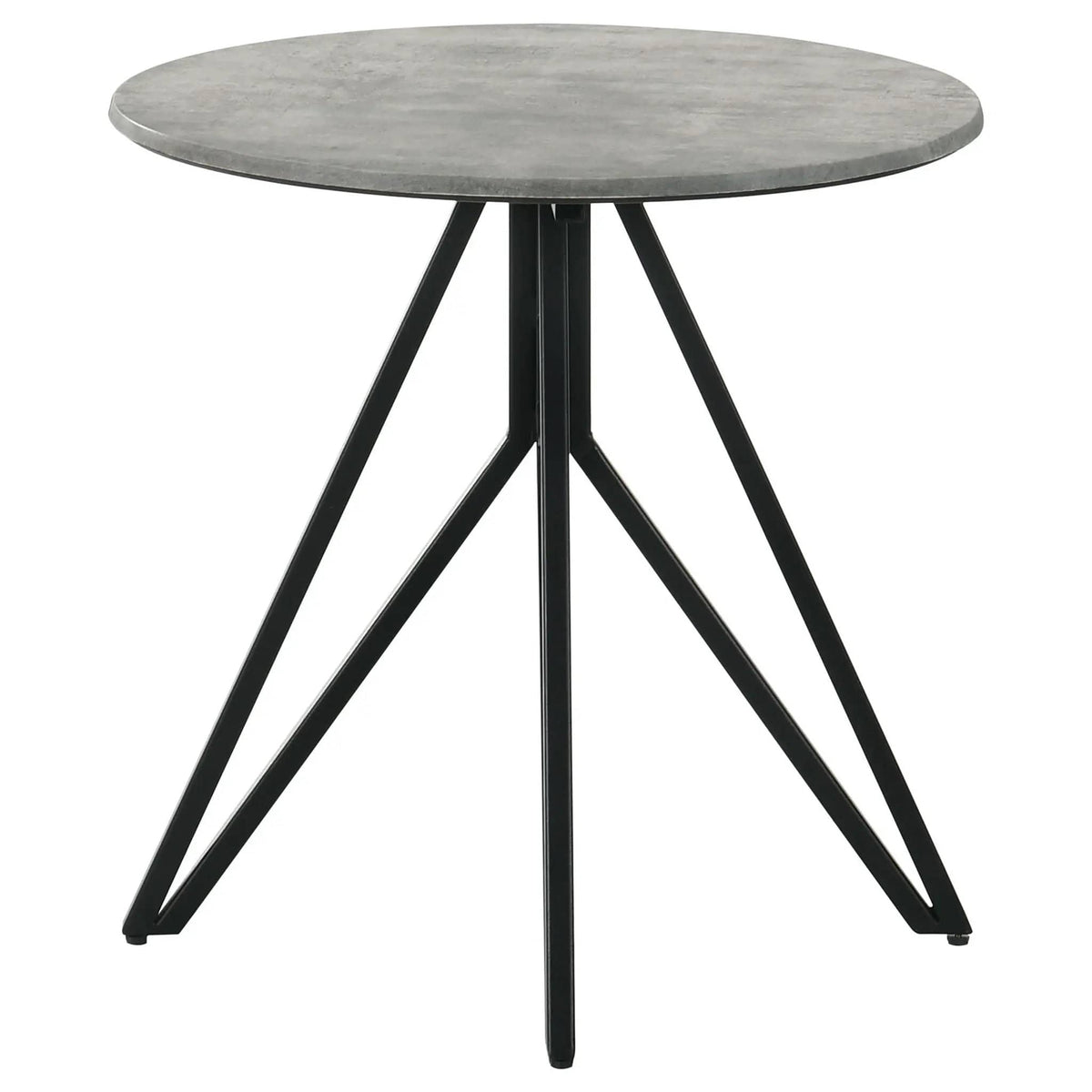 Hadi 3-piece Round SmartTop Coffee and End Table Set Cement | 3-Piece Set | Metal | Dining Room