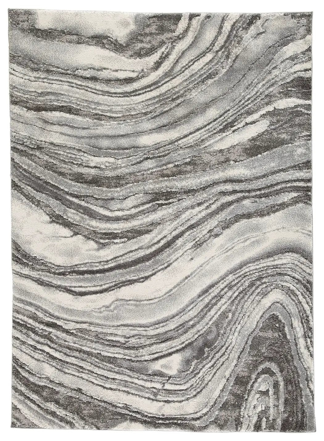 Wysdale Area Rug | 94 x 123 Inch | Agate Design | Machine-Woven High-Low Pile