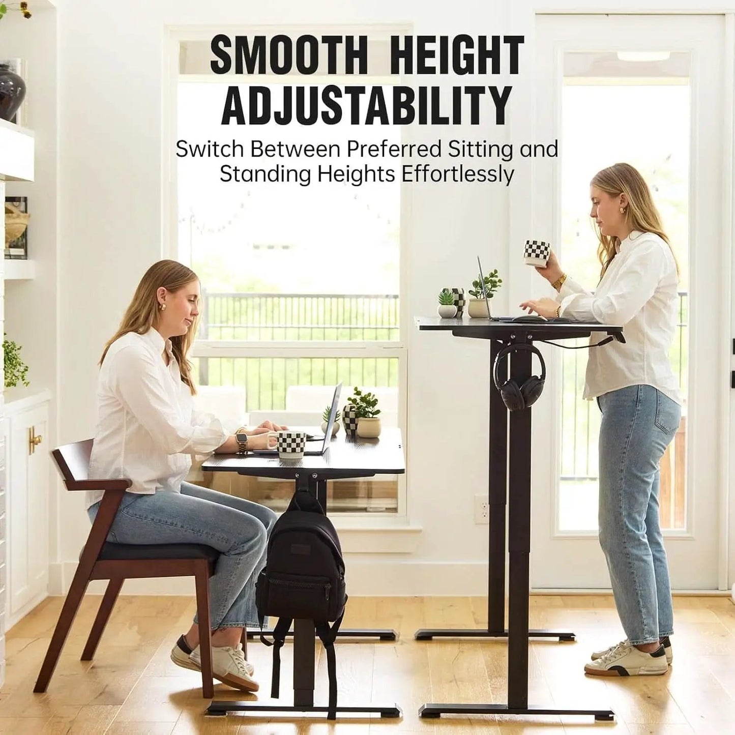 47.2 Inches Electric Standing Desk Height Adjustable from PriceLows™