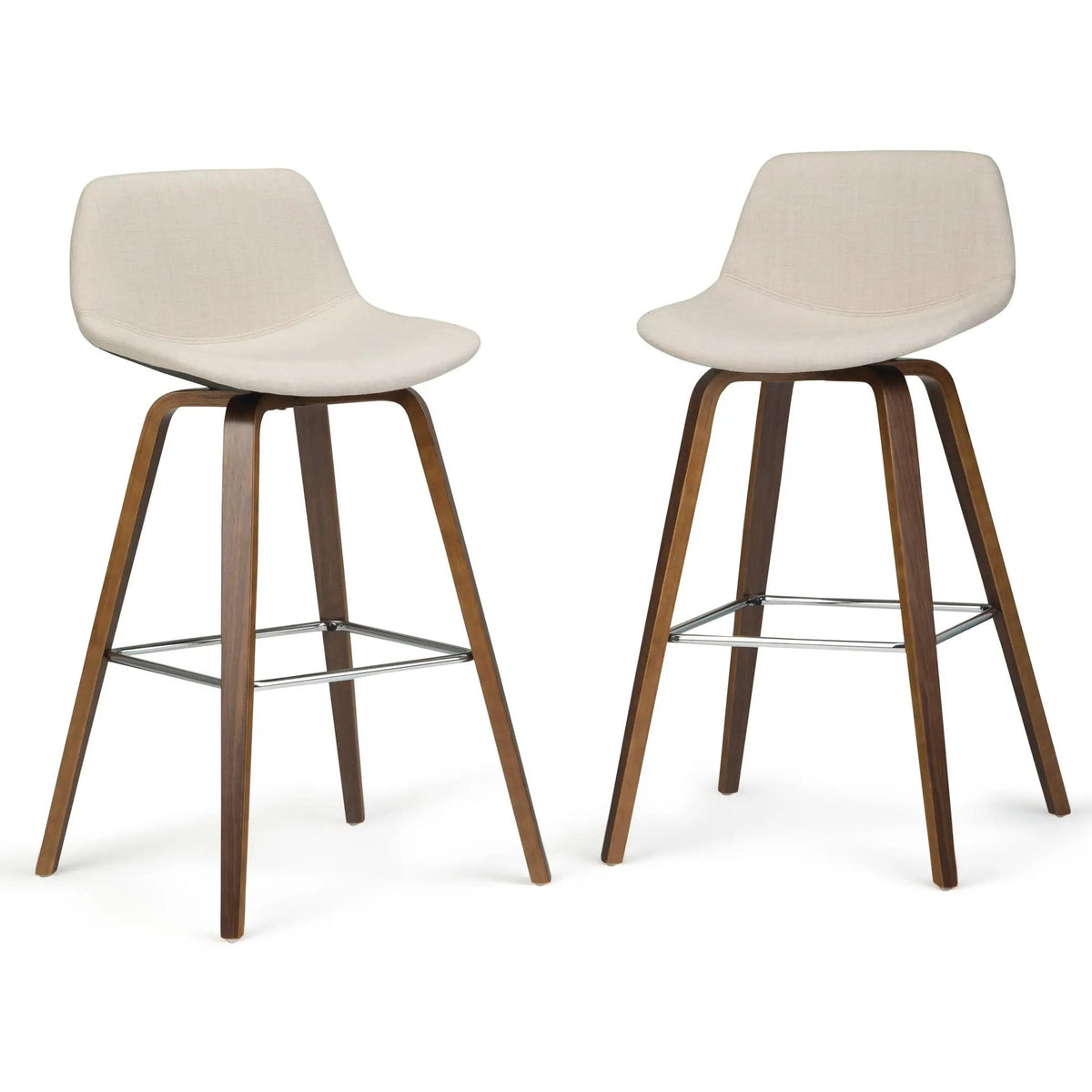 Randolph Bentwood Stools | Set Of 2 | Mid Century Modern Style | Counter And Bar Height