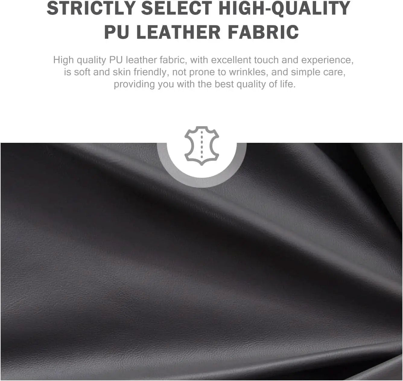 Leather Dining Chairs Set Of 4 Wingback Upholstered With Nailhead Trim Black from PriceLows™