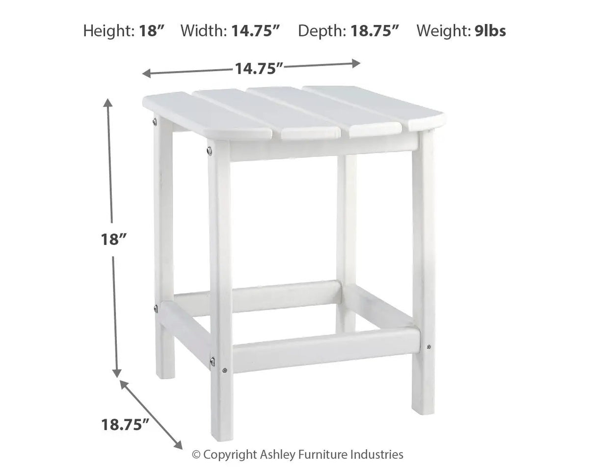 Sundown Treasure Outdoor End Table | MEGA-TUFF Polyethylene | Cottage Style | Weather Resistant