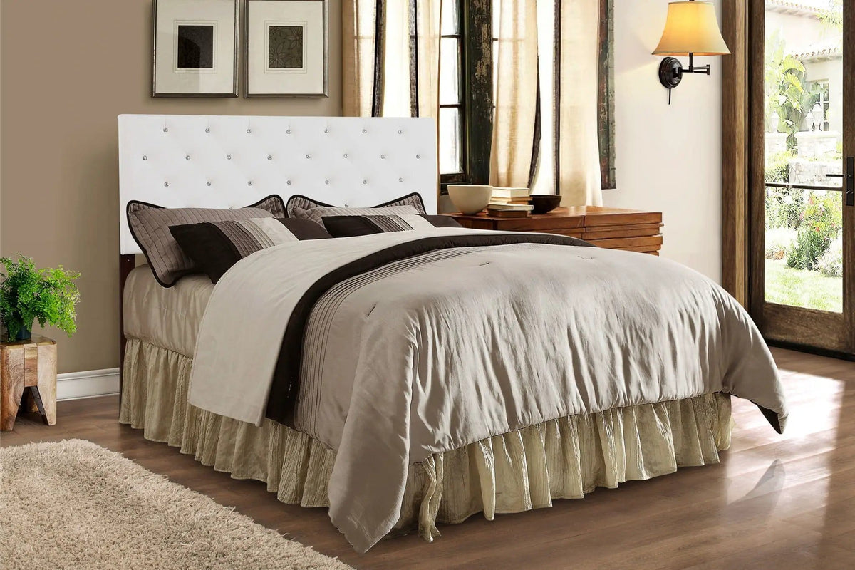 Panel Headboard & Button Tufting | 3 Pieces | Wood | Home