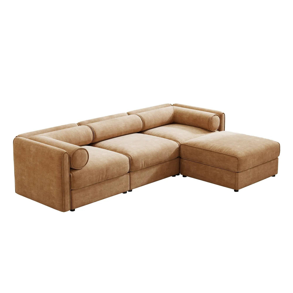 Contemporary Elegant Sofa With Storage And Ottoman 2 Piece Living Room Set | 2 Piece Living Room Set | Living Room Furniture | Living Room
