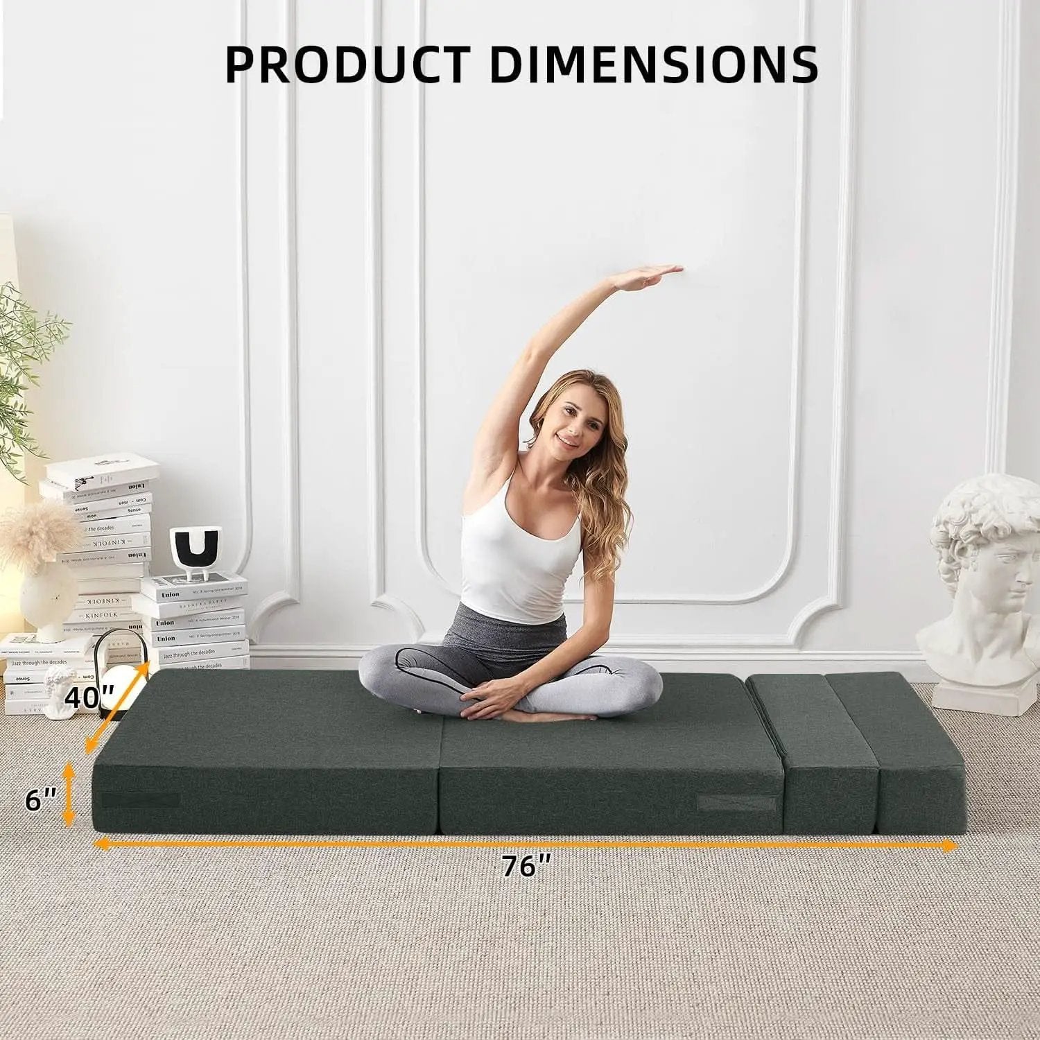 Dark Gray Standard Size Multifunctional Convertible Sofa from PriceLows™