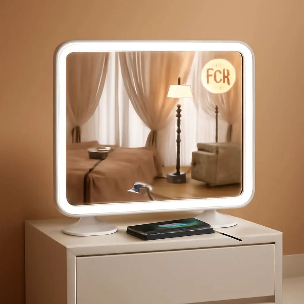 23x18 Inch Vanity Mirror With LED Three Color Dimmable Lights from PriceLows™