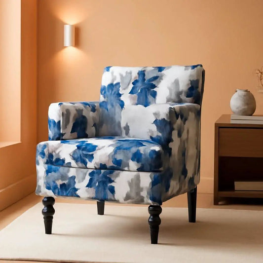 Boaz Floral Print Fabric Club Chair 32 Inch Depth Polyester from PriceLows™