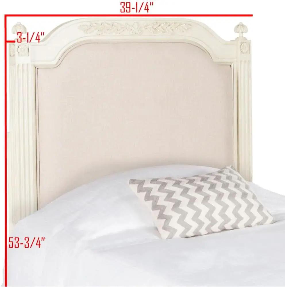 Tufted Linen Rustic Beige Headboard for Twin Beds from PriceLows™