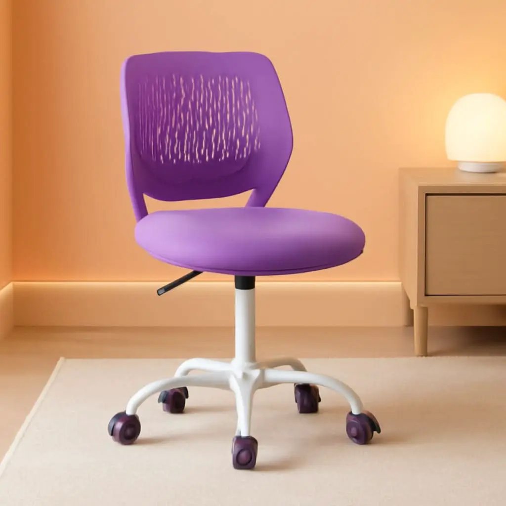 Purple Kids Desk Chair Lumbar Support Height Adjustable from PriceLows™