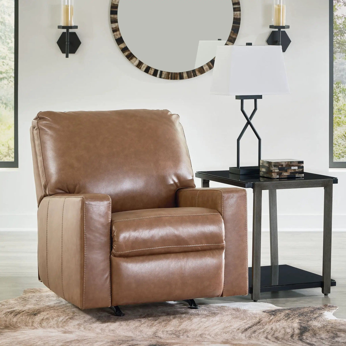 Bolsena Rocker Recliner Rocker Chair | 2 Pieces | Faux Leather | Living Room