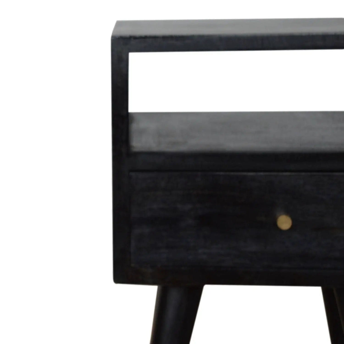 Mini Nightstand | 11.81 x 11.81 x 22.44 in | Mango Wood | Bedroom