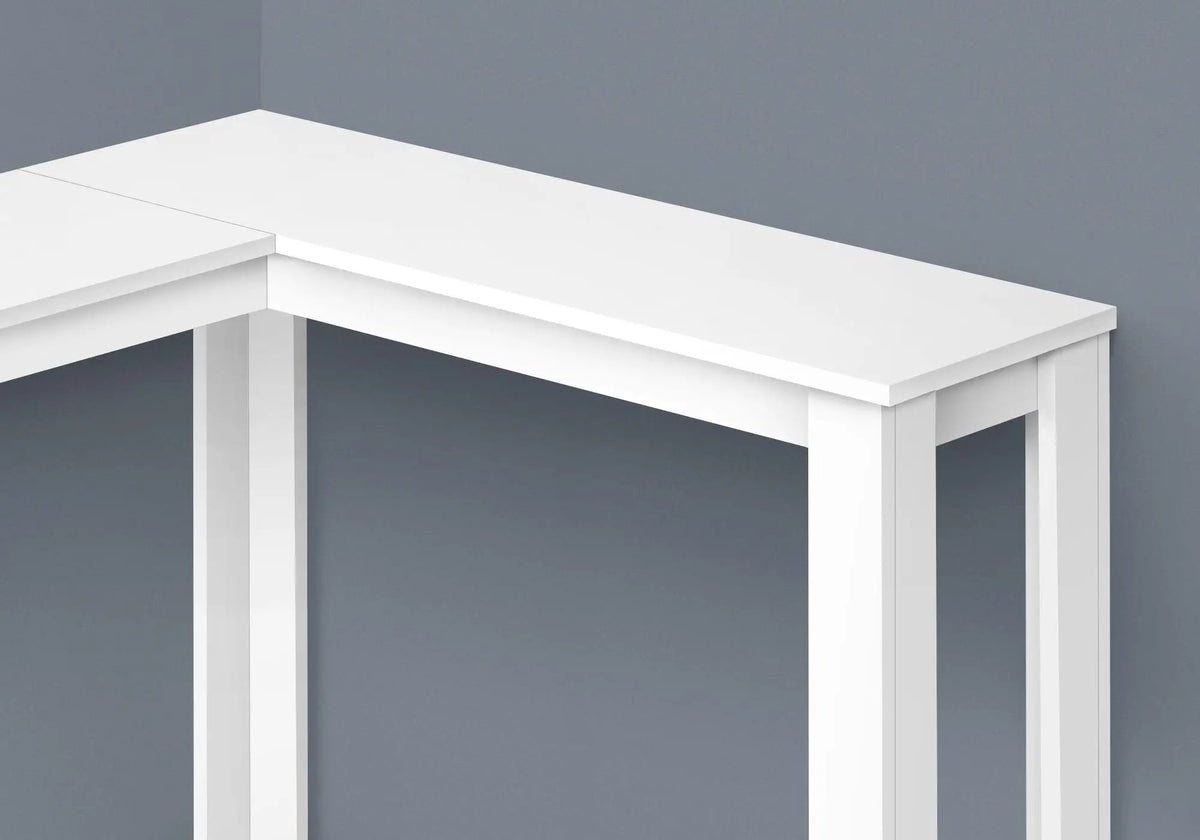 Corner Console Table | Unique Corner Design | Two-Tier Panel Construction | Hallway Use