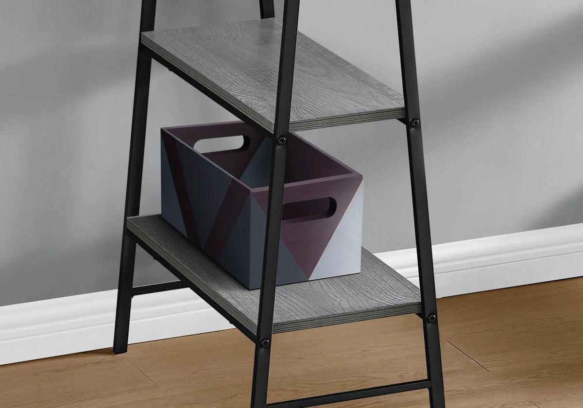 Industrial Computer Desk With Shelves | 47.25 Inch Width | 4 Open Shelves | Thick Desktop