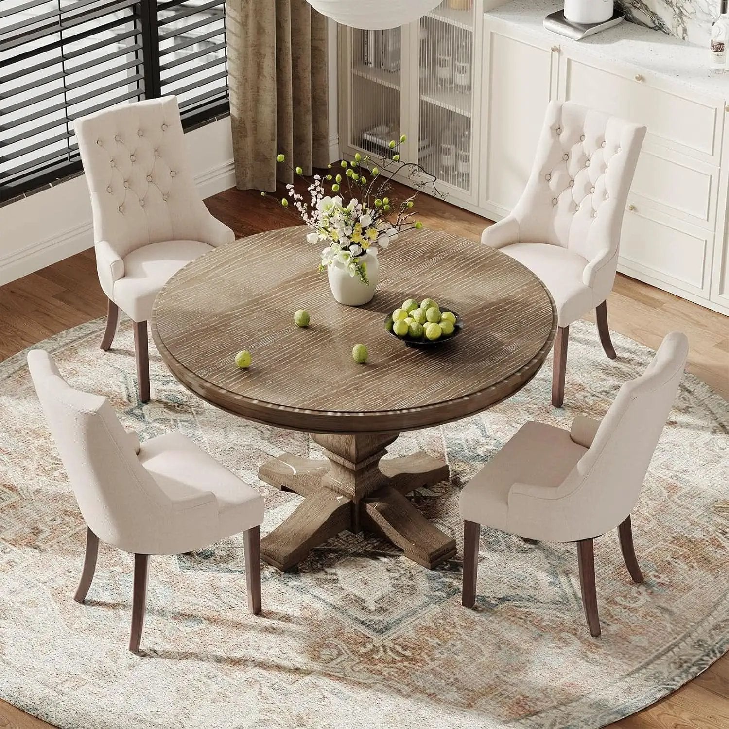 Beige Tufted Contemporary Dining Chairs Collection from PriceLows™