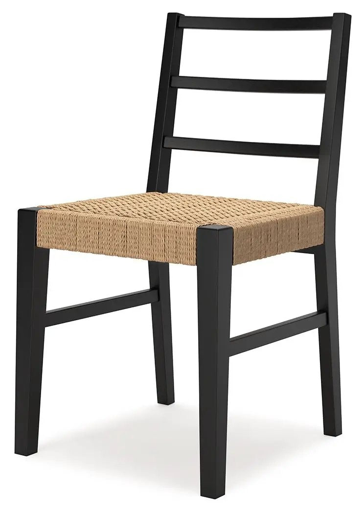 Isanti Dining Side Chairs | Set Of 2 | Light Brown And Black | Dining Room