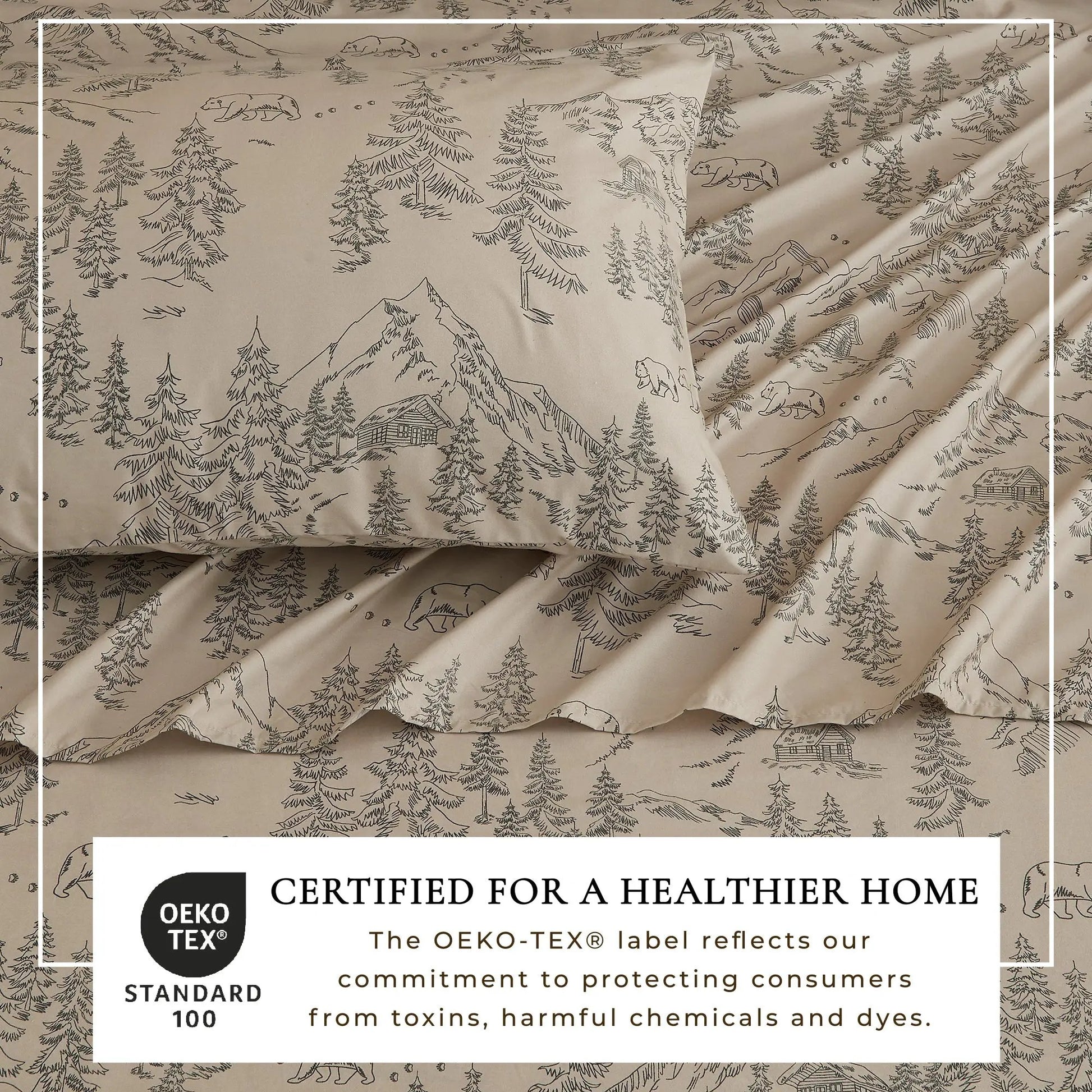 Lodge Printed Sheet Set - Mountain Ridge Collection from PriceLows™
