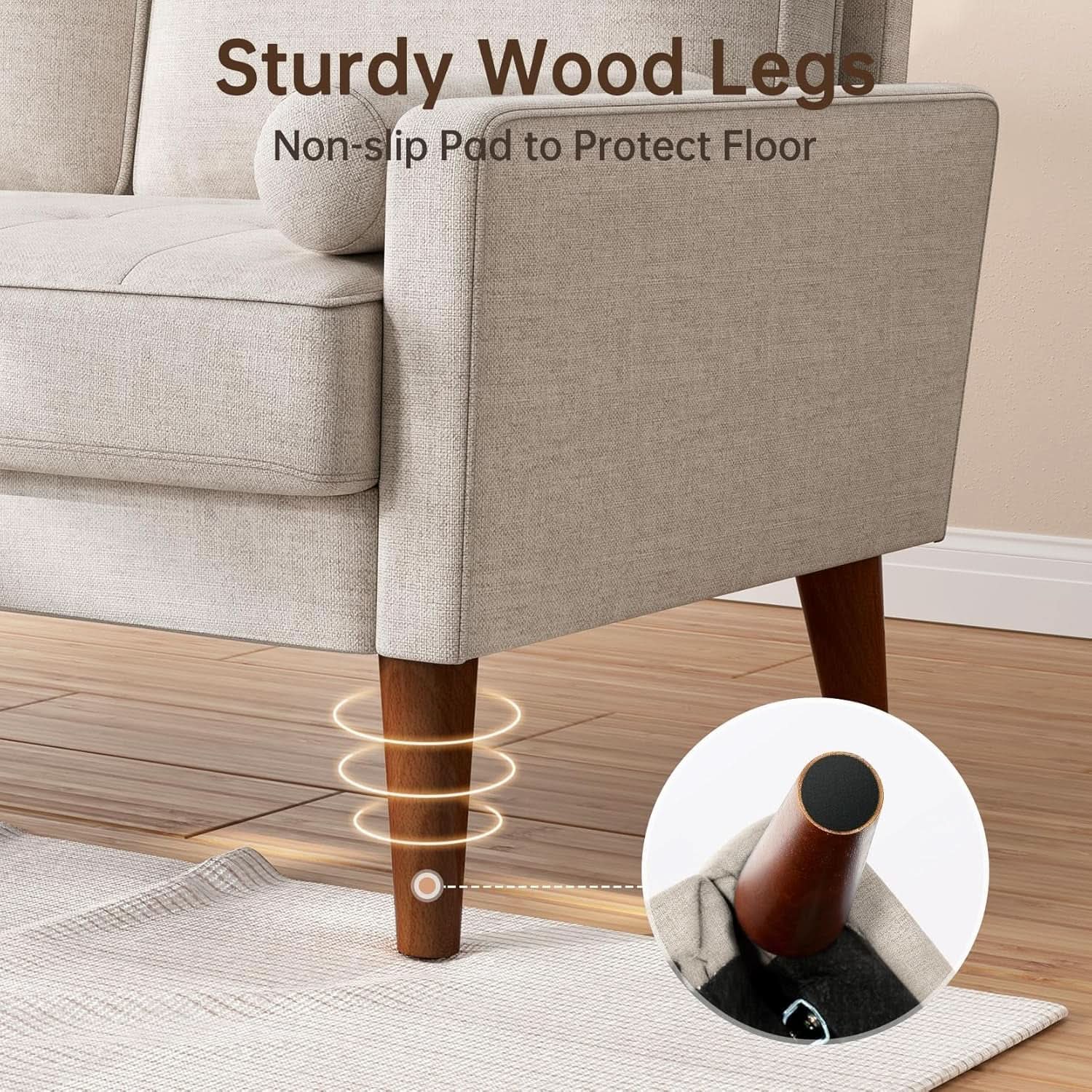 Ashbeige Modern Loveseat For Small Spaces Pocket Spring from PriceLows™