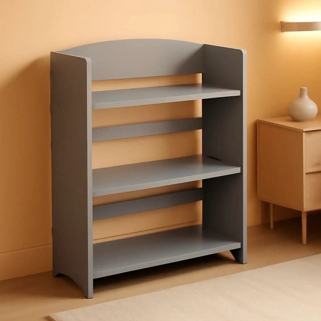 Mysize Grey Bookshelf Greenguard Gold Certified 33 Inch from PriceLows™