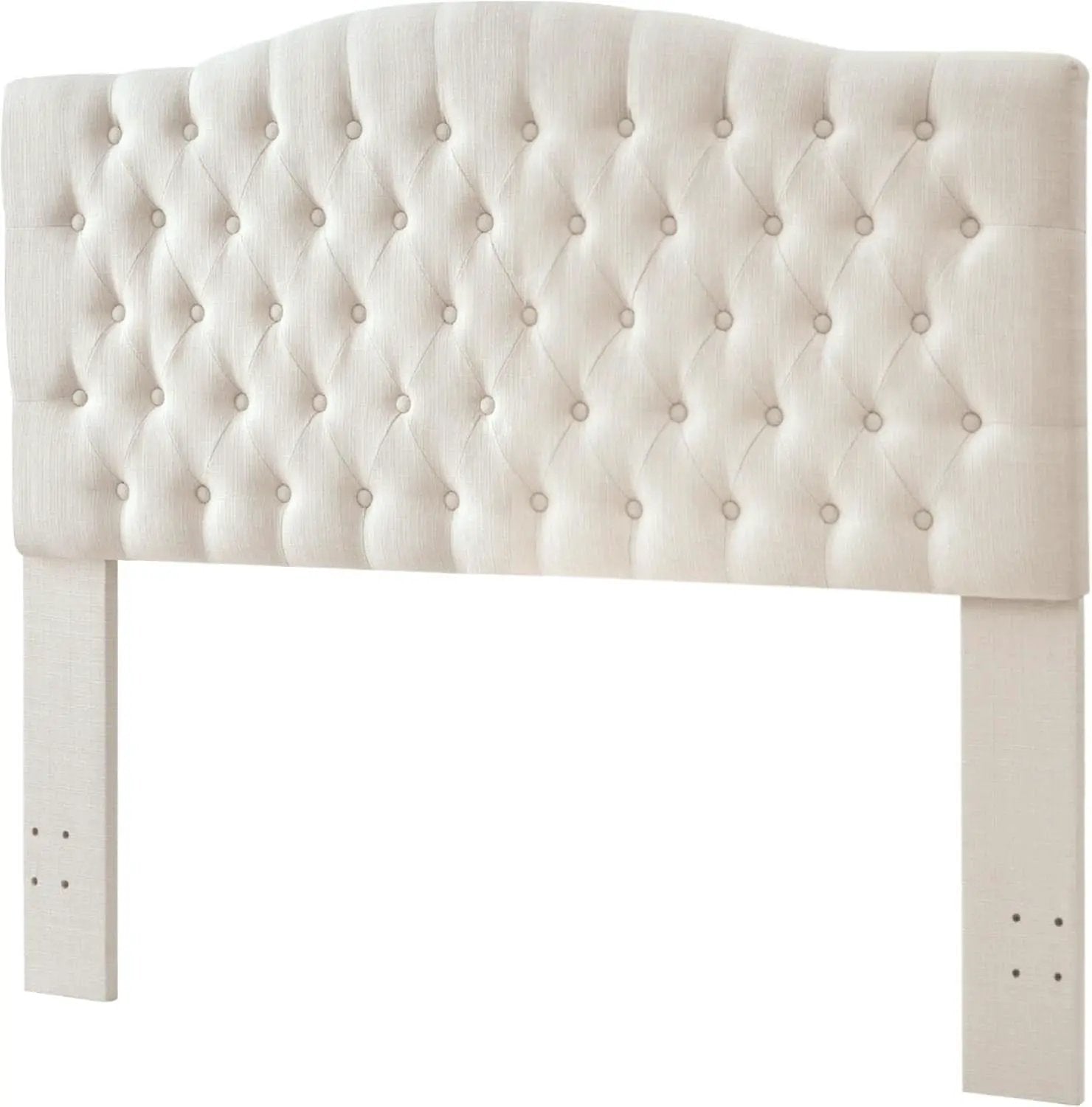 Tufted Linen Upholstered Headboard for Queen Full Beds from PriceLows™