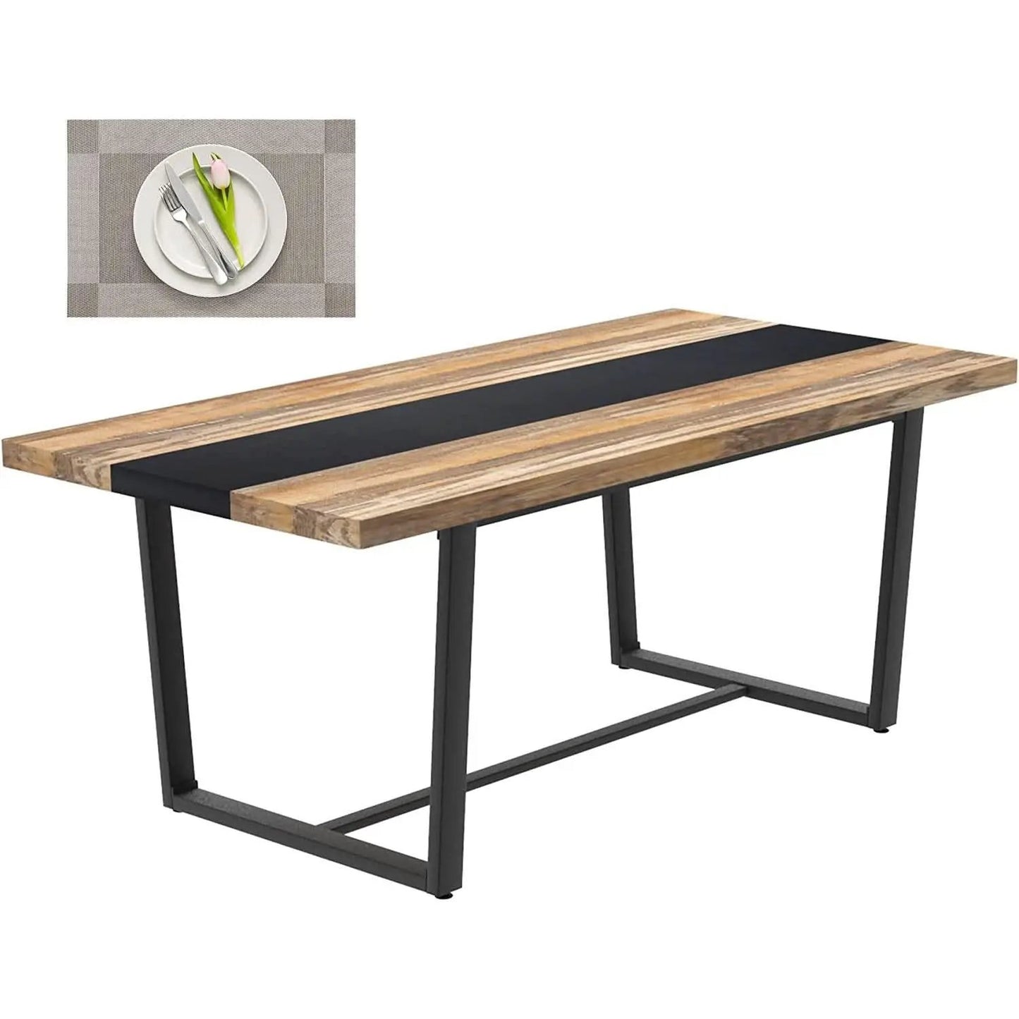 Six To Eight Seats Farmhouse Modern Kitchen Dining Table from PriceLows™