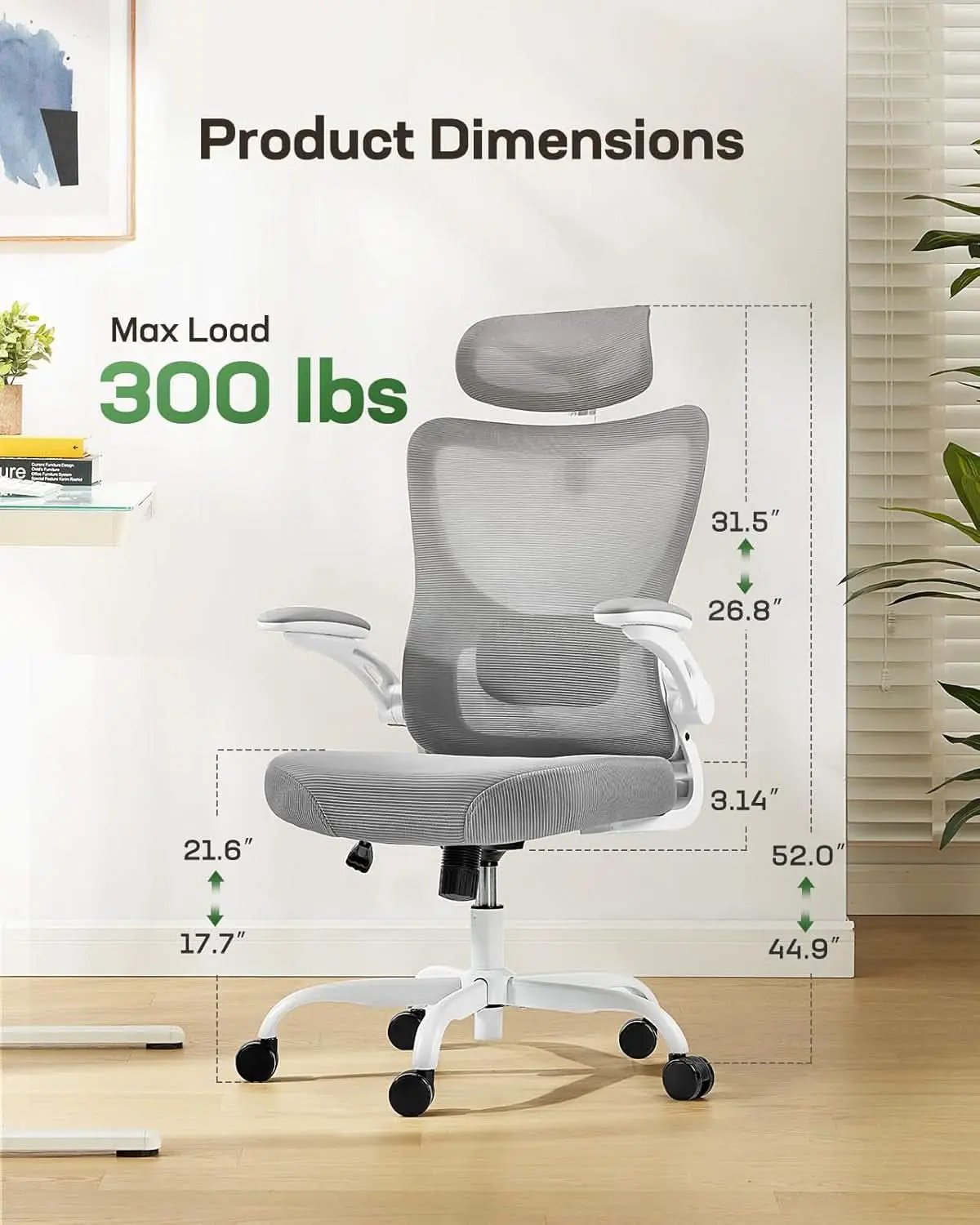 Ergonomic Mesh Office Chair With Adjustable Lumbar Support from PriceLows™