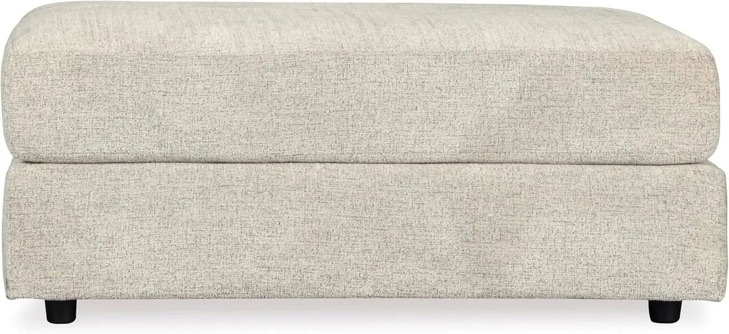Soletren Oversized Ottoman Off White Modern Furniture from PriceLows™