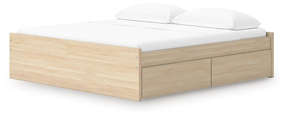 Platform Bed | Four Storage Drawers | Clean Minimal Design